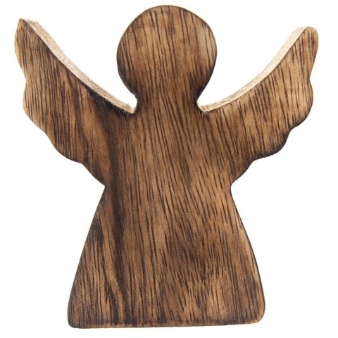 Figurka Anioł Drewno Mango 15 cm Naturalna Ozdoba Świąteczna