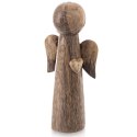 Figurka Anioł Drewno Mango 21 cm Stylowa Dekoracja Świąteczna