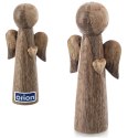 Figurka Anioł Drewno Mango 21 cm Stylowa Dekoracja Świąteczna