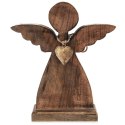 Figurka Ozdoba Anioł Świąteczna Drewniana Solidna Trwała ORION 27 x 30 cm