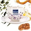 Filiżanka ze Spodkiem 260 ml Louka Porcelanowy Zestaw do Kawy