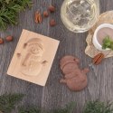 Foremka Drewniana do Ciastek Pierniczków Bałwan Rzeźbiona Świąteczna ORION