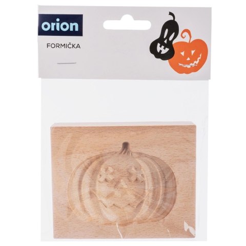 Foremka Drewniana do Ciastek Pierniczków Dynia Halloween Rzeźbiona ORION