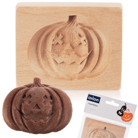 Foremka Drewniana do Ciastek Pierniczków Dynia Halloween Rzeźbiona ORION