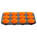 Forma Granitowa do Muffinek 12 Gniazd + 12 Silikonowych Foremek