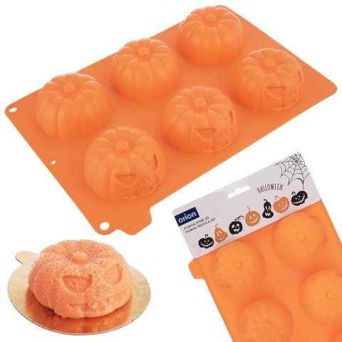 Forma Silikonowa 6 x Dynia Halloween do Ciastek i Babeczek ORION