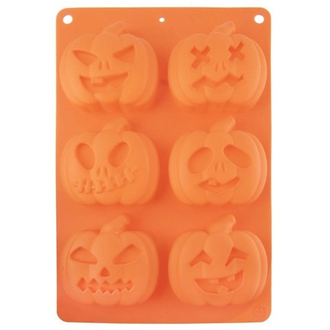 Forma Silikonowa 6 x Dynia Halloween do Ciastek i Babeczek ORION