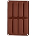 Forma Silikonowa do Biszkoptów Tiramisu 8 szt. Brązowa ORION