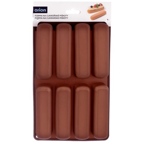 Forma Silikonowa do Biszkoptów Tiramisu 8 szt. Brązowa ORION