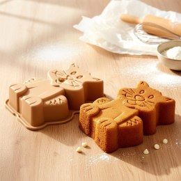Forma Silikonowa do Pieczenia KOT Kotek Ciasto Biszkopt Beżowa