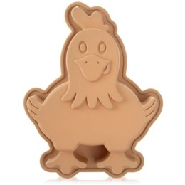Forma Silikonowa do Pieczenia KURA Wielkanocna Babka Biszkopt Beżowa