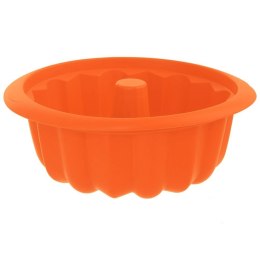 Forma do Babki Silikonowa z Kominem Pomarańczowa Solidna ORION 26 x 9,5 cm