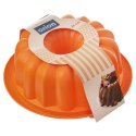 Forma do Babki Silikonowa z Kominem Pomarańczowa Solidna ORION 26 x 9,5 cm