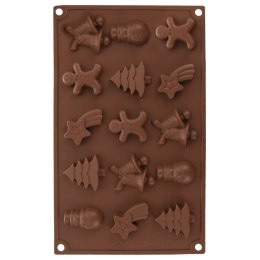 Forma do Ciastek Świąteczna ORION SILLINIE Silikonowa 29 x 17 cm 15 szt.