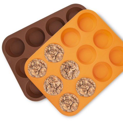 Forma do Pieczenia 12 Muffinek Babeczek Silikonowa Solidna ORION 32,5x25cm
