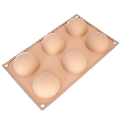 Forma Silikonowa PÓŁKULE 6 szt Mono-porcje Desery Semifreddo Lody