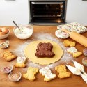 Forma Silikonowa do Pieczenia PIES Piesek Ciasto Desery Brązowa