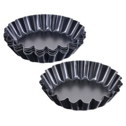 Formy Foremki do Tartaletek Babeczek Metalowe Faliste ORION 9 cm 6 szt.
