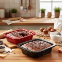 Formy Kwadratowe do Pieczenia 2 szt. Stal Węglowa Non-Stick 12 cm