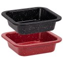 Formy Kwadratowe do Pieczenia 2 szt. Stal Węglowa Non-Stick 12 cm