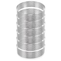 Formy Ranty do Tartaletek 6 szt. Perforowane 8 cm Profesjonalne