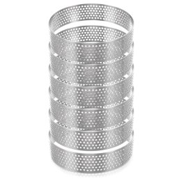 Formy Ranty do Tartaletek 6 szt. Perforowane 8 cm Profesjonalne