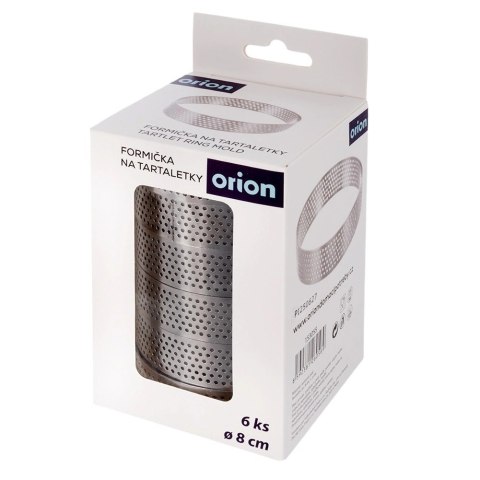 Formy Ranty do Tartaletek 6 szt. Perforowane 8 cm Profesjonalne