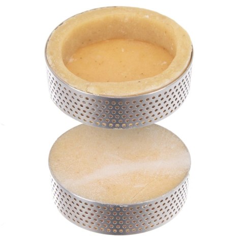 Formy Ranty do Tartaletek 6 szt. Perforowane 8 cm Profesjonalne