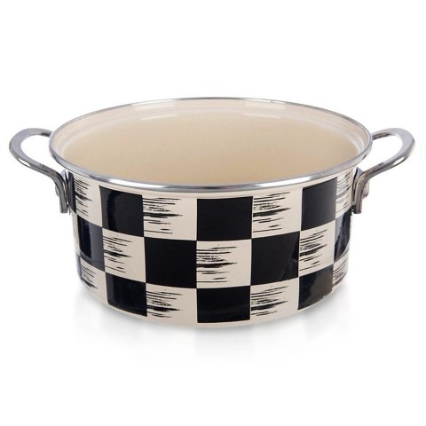 Garnek Emaliowany 3 L ORION SZACHOWNICA 22 cm Indukcja Zmywarka