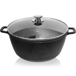 Garnek Granitowy ORION GRANDE Duży 32 cm 9,7 L Indukcja Piekarnik