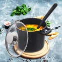 Garnek Granitowy ORION GRANDE Wysoki 17 cm 2 L Indukcja Piekarnik