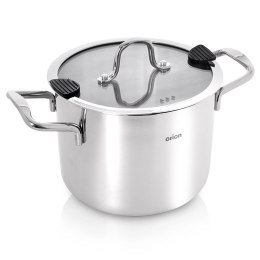 Garnek Stalowy Nierdzewny 3,5 L Venice Pokrywka Szklana 18 cm