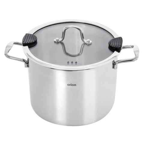 Garnek Stalowy Nierdzewny 3,5 L Venice Pokrywka Szklana 18 cm