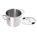 Garnek Stalowy Nierdzewny 3,5 L Venice Pokrywka Szklana 18 cm