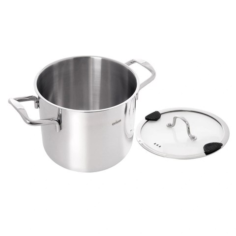Garnek Stalowy Nierdzewny 3,5 L Venice Pokrywka Szklana 18 cm