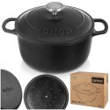 Garnek Żeliwny 3,3 L LITINA Emaliowany 22 cm Granatowy Indukcja