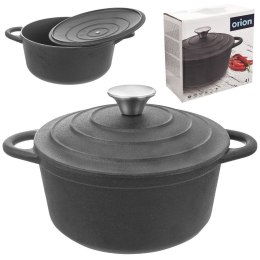 Garnek Żeliwny LITINA 4 L Średnica 23 cm Indukcja Piekarnik Grill