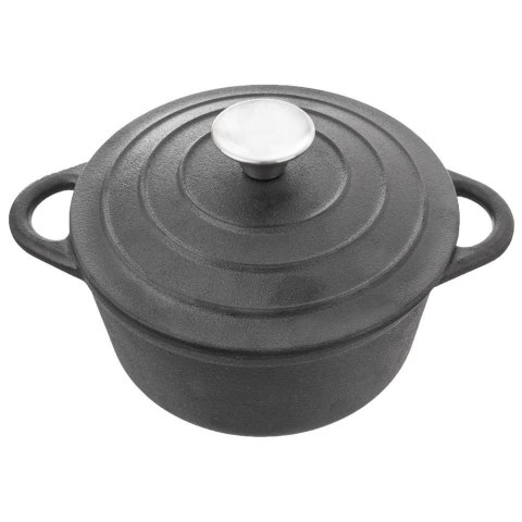 Garnek Żeliwny LITINA 4 L Średnica 23 cm Indukcja Piekarnik Grill