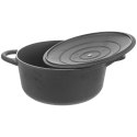 Garnek Żeliwny LITINA 4 L Średnica 23 cm Indukcja Piekarnik Grill