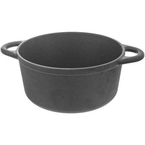 Garnek Żeliwny LITINA 4 L Średnica 23 cm Indukcja Piekarnik Grill