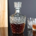 Karafka do Whisky EXCELLENT Szklana 830 ml Zdobiona Korek Prezent