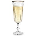 Kieliszek do Szampana Prosecco 120 ml Ryflowany Złoty Rant VILDE Glass