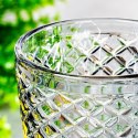 Kieliszek do Wina VILDE Szklany Czarny 270 ml Zdobiony Elegancki