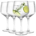 Kieliszki do Ginu i Drinków 580 ml Ryflowane Zestaw 4 sztuk VILDE Bar