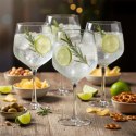 Kieliszki do Ginu i Drinków 580 ml Ryflowane Zestaw 4 sztuk VILDE Bar