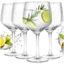 Kieliszki do Ginu i Drinków 580 ml Ryflowane Zestaw 4 sztuk VILDE Bar