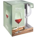 Kieliszki do Wina Czerwonego 490 ml Ryflowane Komplet 4 szt.