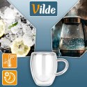 Komplet 2 Szklanek Termicznych z Uchem 320ml Podwójne Szkło VILDE