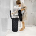 Kosz na Pranie Ubrania Łazienkowy Plastikowy Czarny BATHROOM SOLUTIONS 60 L