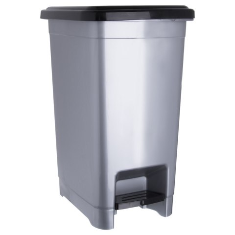 Kosz na Śmieci Odpady z Pedałem Pokrywą Wąski Wytrzymały Solidny ORION 15 L